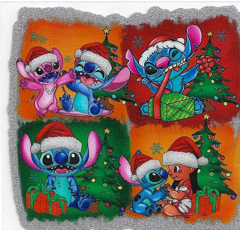 Glitter Decal Christmas Alien