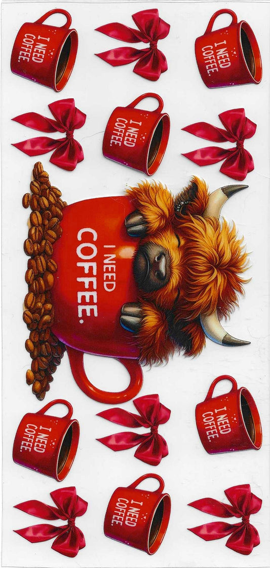 16oz wrap cow coffee
