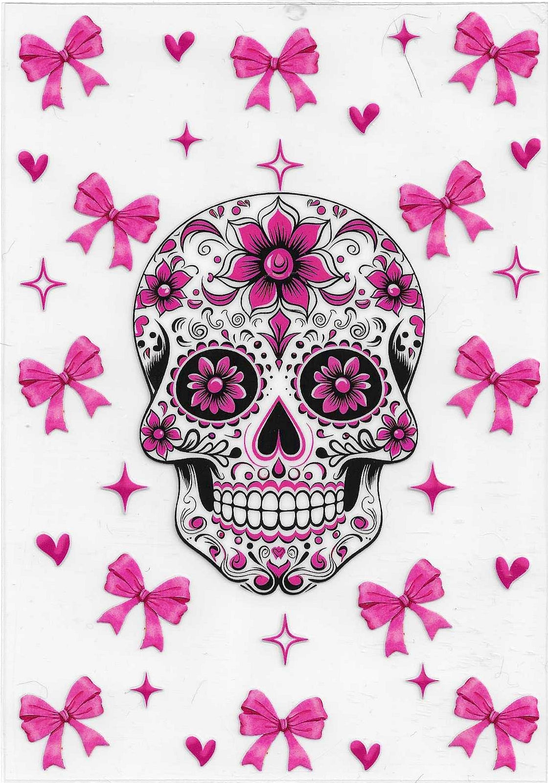 Book Wrap Skull with a Bow