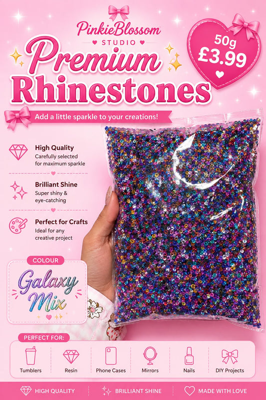 🌌Galaxy Mix🌌Premium Rhinestones – 50g Sparkle Pack- Arts DIY Crafts
