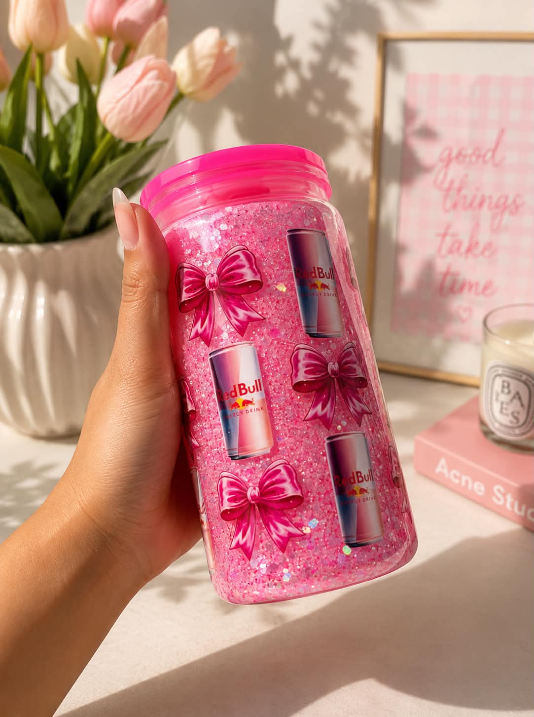 Pre-made cup 16oz plastic cup